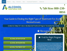 Tablet Screenshot of alcoholtreatment.org